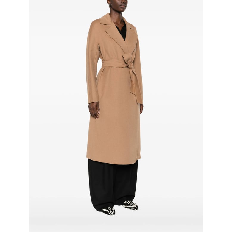 oversized coat with detachable waist belt by Selfnex