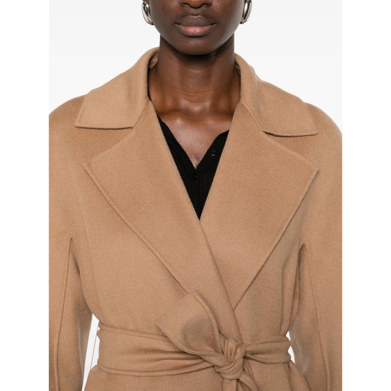 oversized coat with detachable waist belt by Selfnex