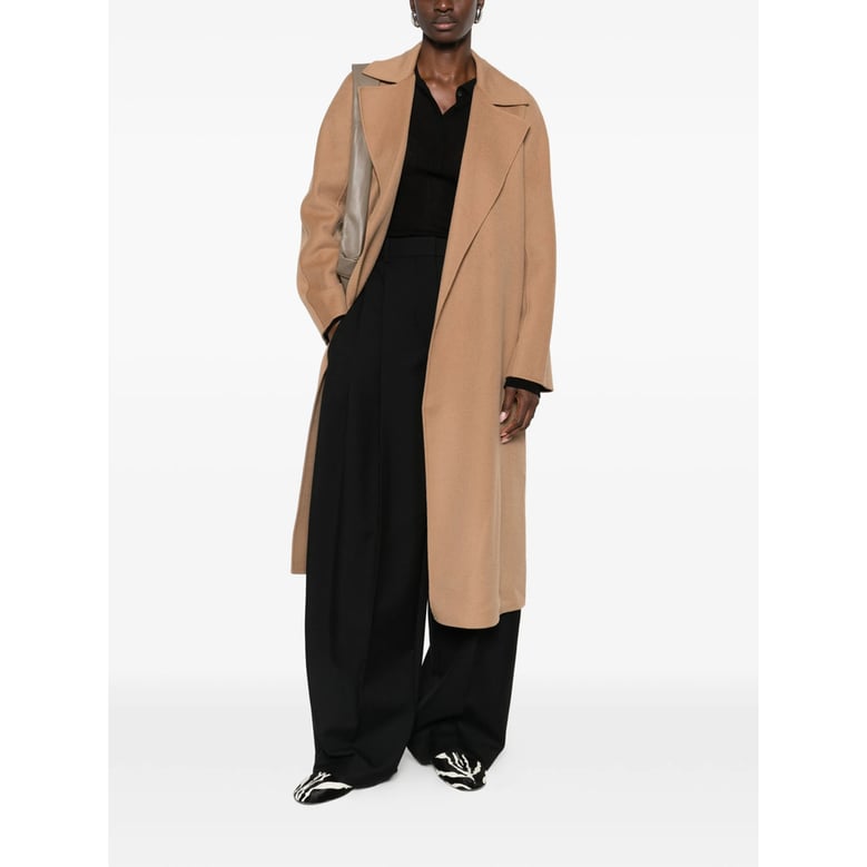 oversized coat with detachable waist belt by Selfnex