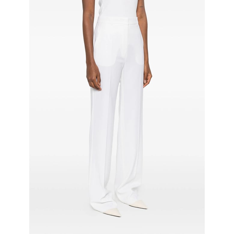 off-white tailored trousers with pockets by Selfnex