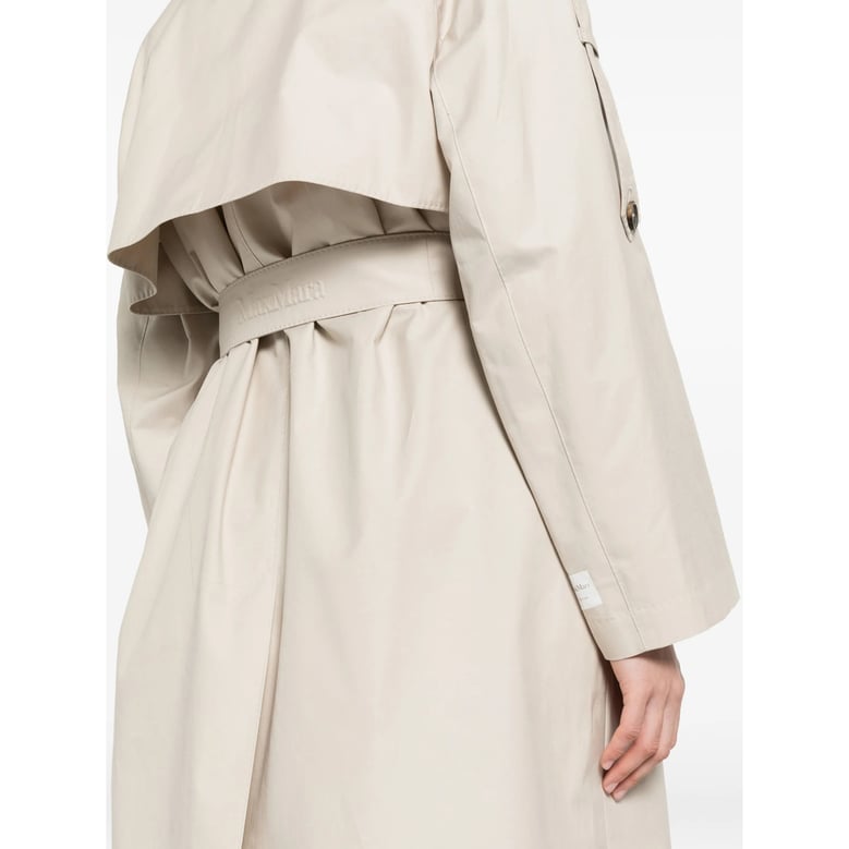 rainwear double-breasted coat with belt by Selfnex