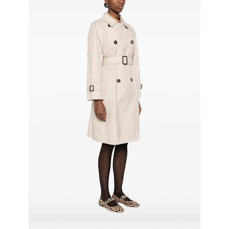 double-breasted rainwear with belt by Selfnex