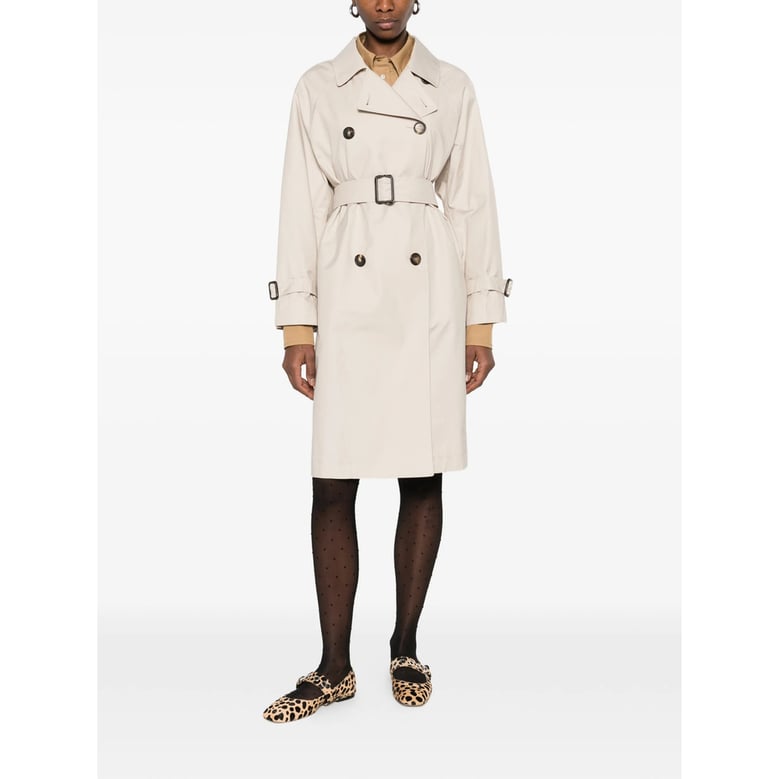 double-breasted rainwear with belt by Selfnex