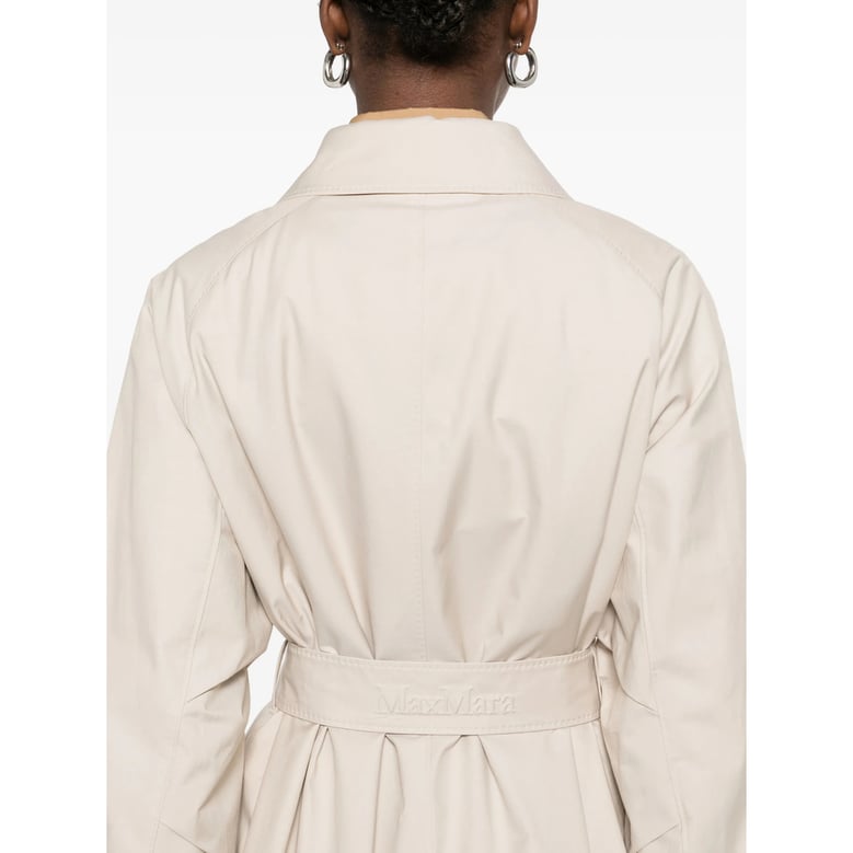 double-breasted rainwear with belt by Selfnex