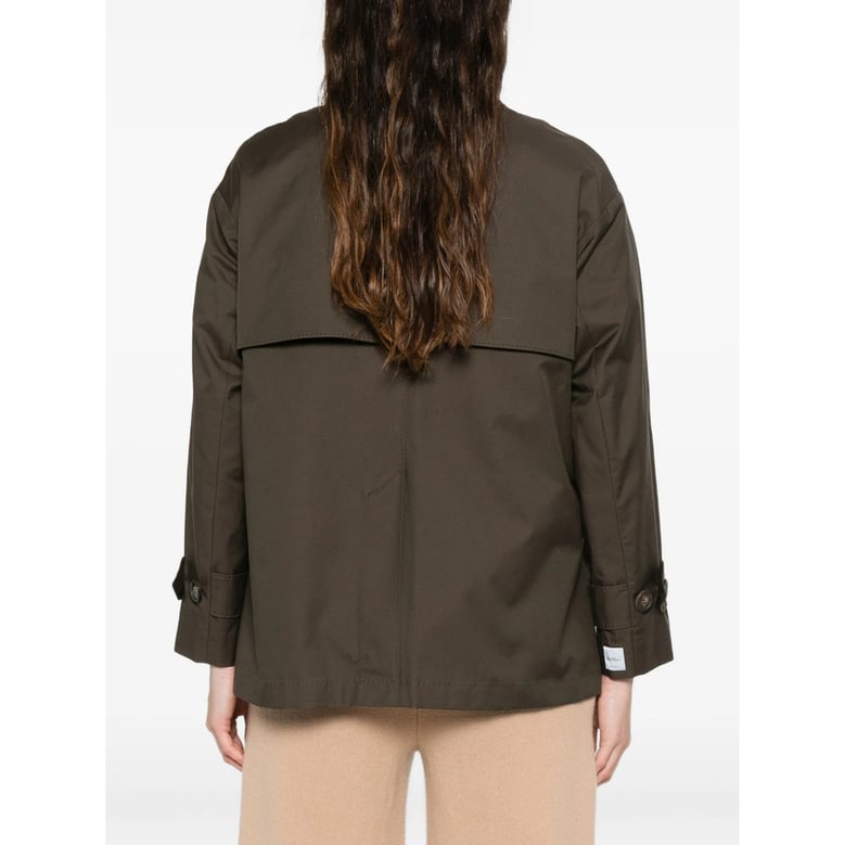 rainwear max mara the cube in olive green by Selfnex