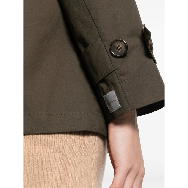 rainwear max mara the cube in olive green by Selfnex