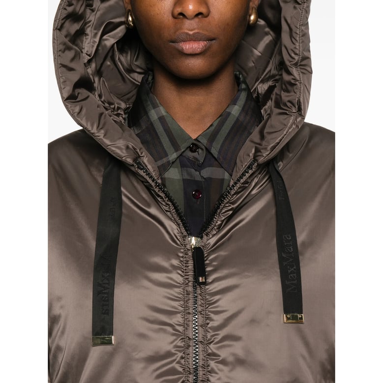 hooded jacket the cube brown by Selfnex