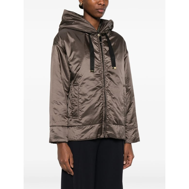hooded jacket the cube brown by Selfnex
