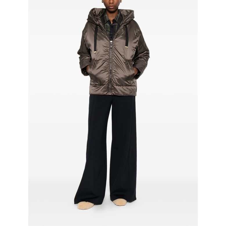 hooded jacket the cube brown by Selfnex