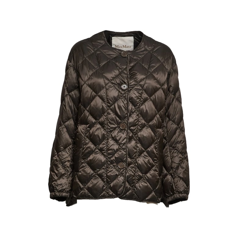 quilted jacket brown by Selfnex