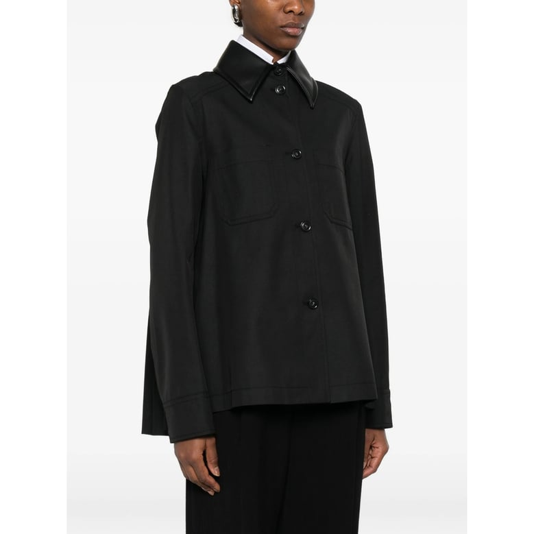 rainwear black boxy fit jacket by Selfnex