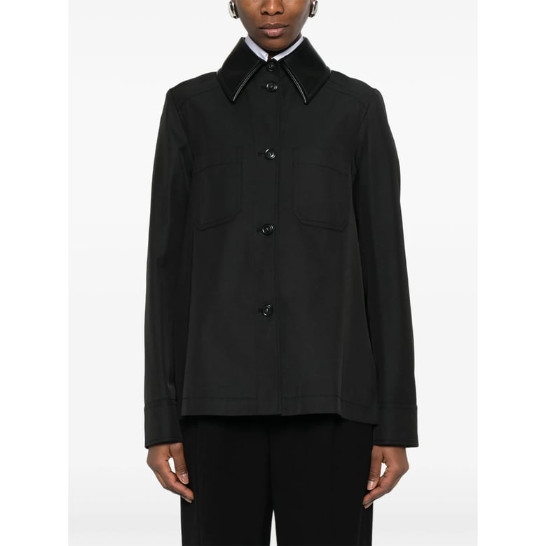 rainwear black boxy fit jacket by Selfnex