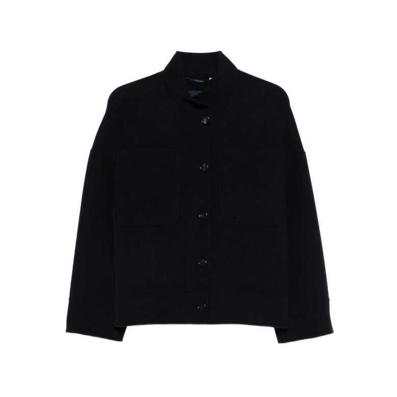 dark blue outerwear with chest pockets by Selfnex