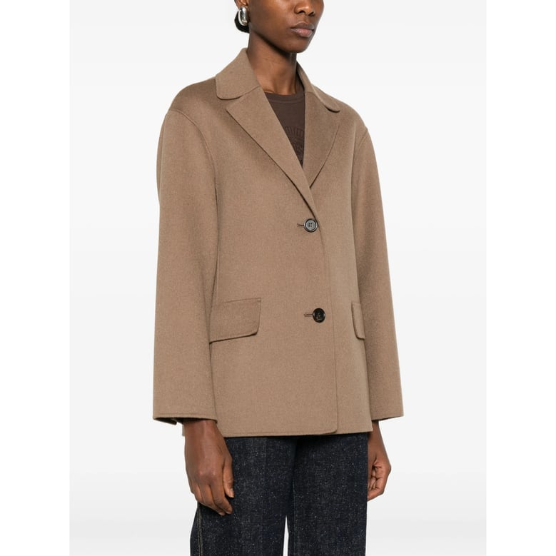 brown front button jacket by Selfnex