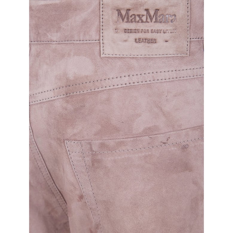 leather pants with seam detail by Selfnex