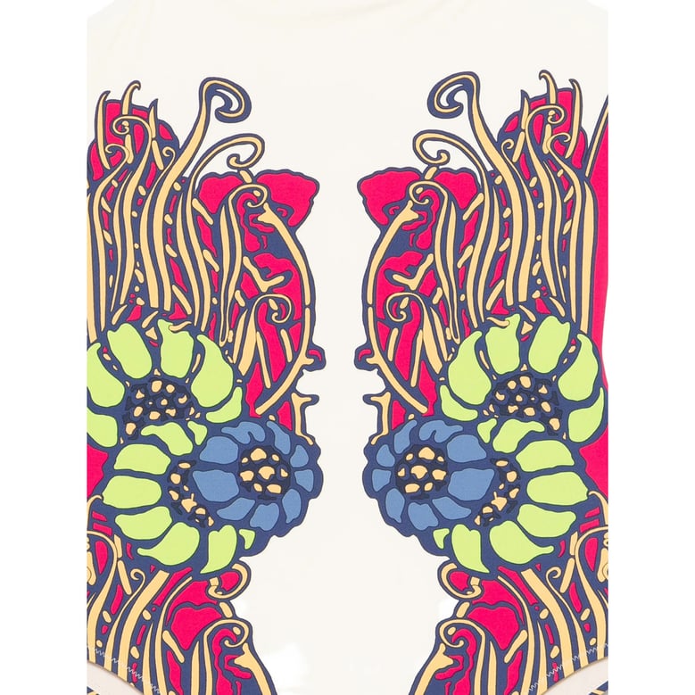 pink floral print beachwear by Selfnex