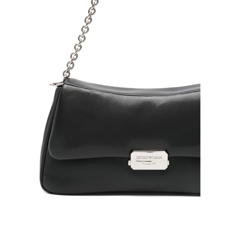 bag with chain strap and logo plaque by Selfnex