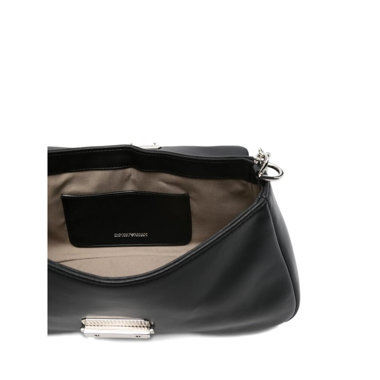 bag with chain strap and logo plaque by Selfnex