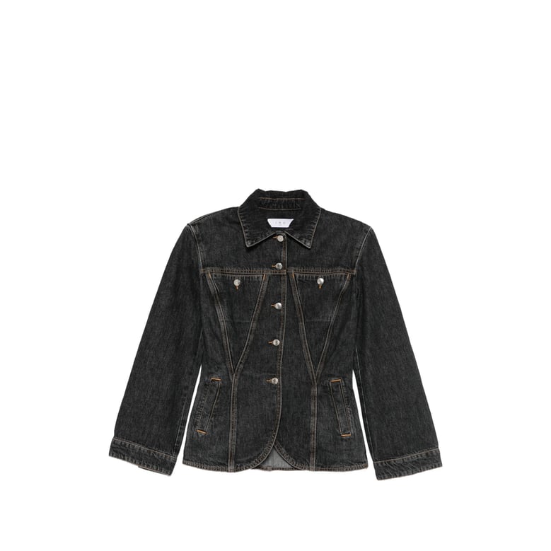 classic black denim jacket by Selfnex