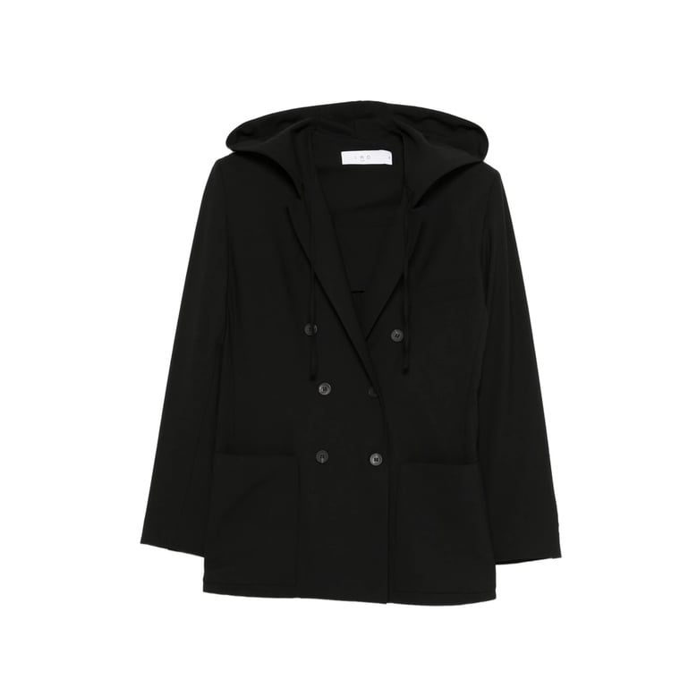 hooded double-breasted jacket by Selfnex