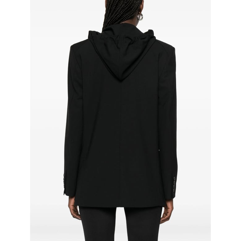 hooded double-breasted jacket by Selfnex