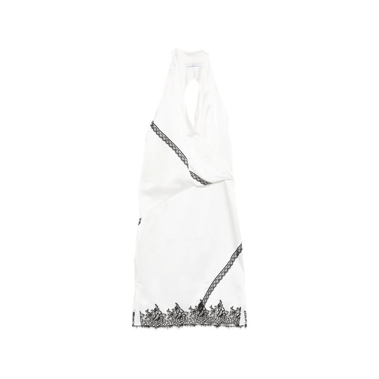 draped design halterneck dress by Selfnex