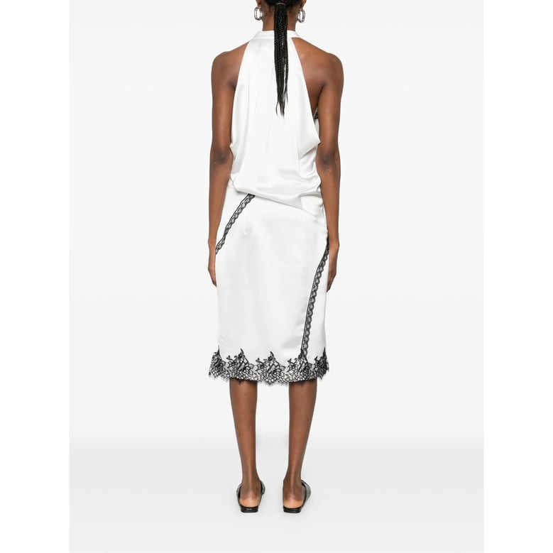 draped design halterneck dress by Selfnex