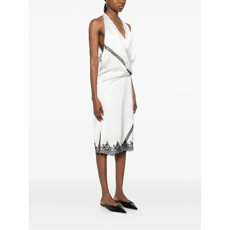 draped design halterneck dress by Selfnex