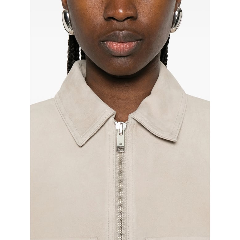 cropped goat suede outerwear by Selfnex