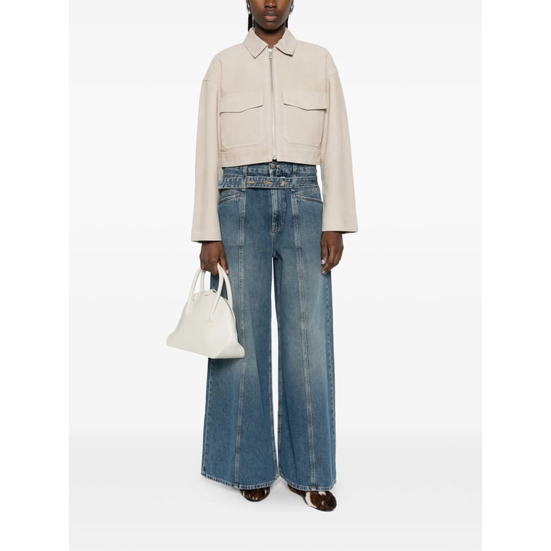 cropped goat suede outerwear by Selfnex