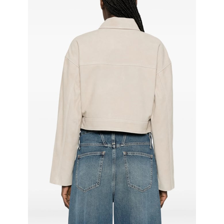 cropped goat suede outerwear by Selfnex