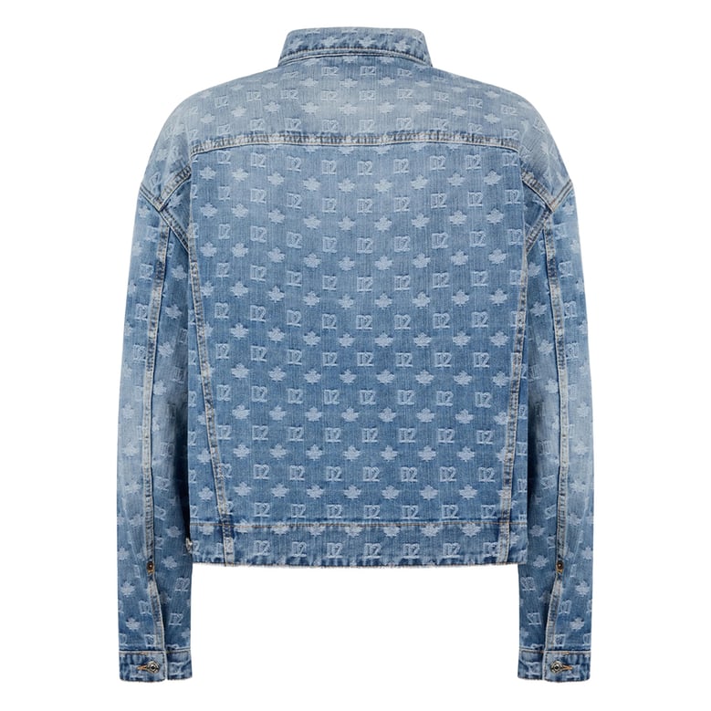denim jacket with logo embellishment by Selfnex
