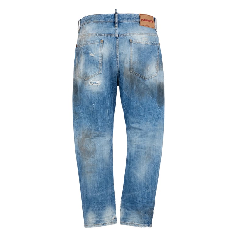 blue ripped denim jeans by Selfnex