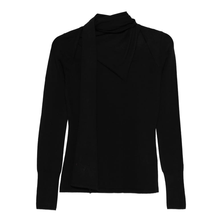 long sleeve black sweater by Selfnex