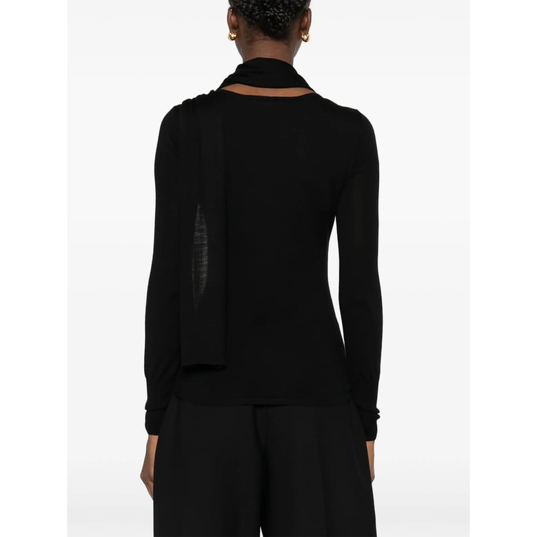 long sleeve black sweater by Selfnex