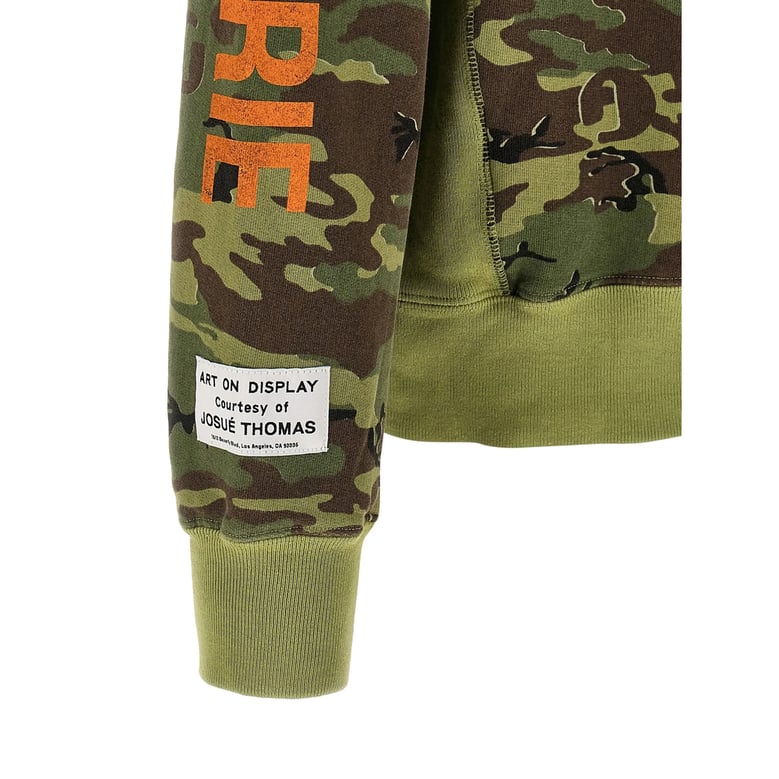 green camouflage print sweatshirt by Selfnex