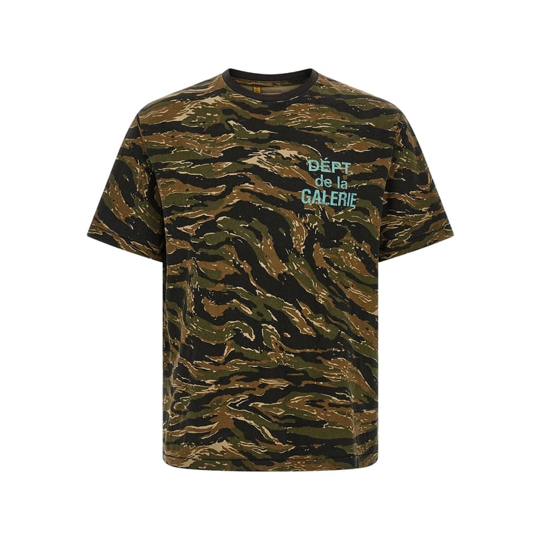 camouflage pattern crew neck t-shirt by Selfnex