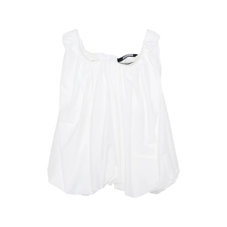 top square neck white by Selfnex