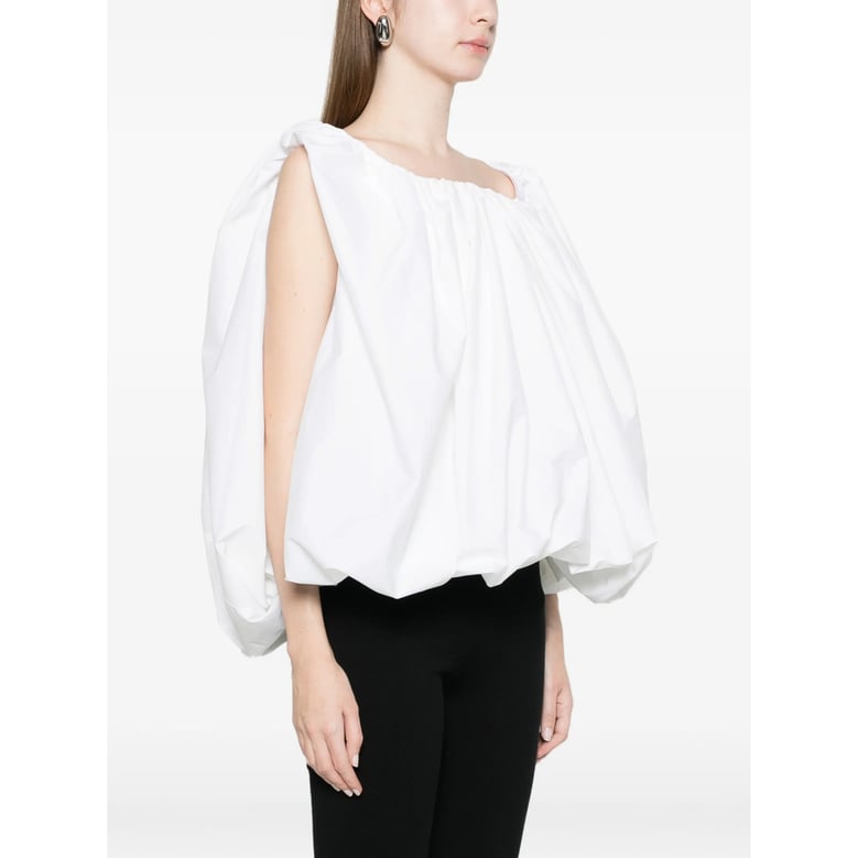 top square neck white by Selfnex