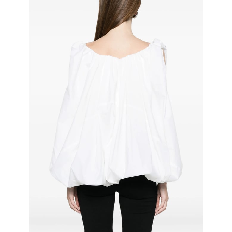 top square neck white by Selfnex
