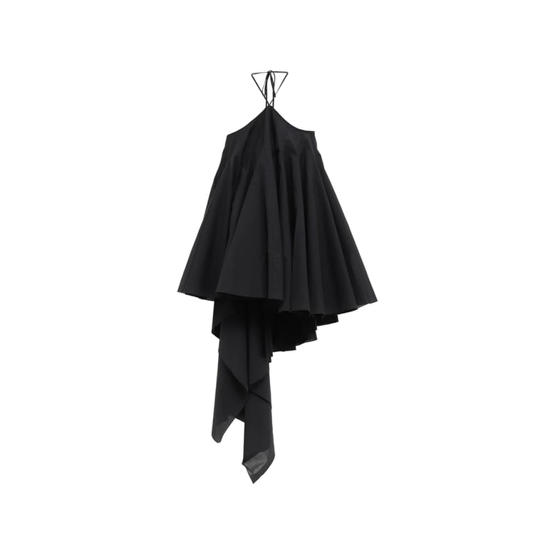 halterneck black dress by Selfnex