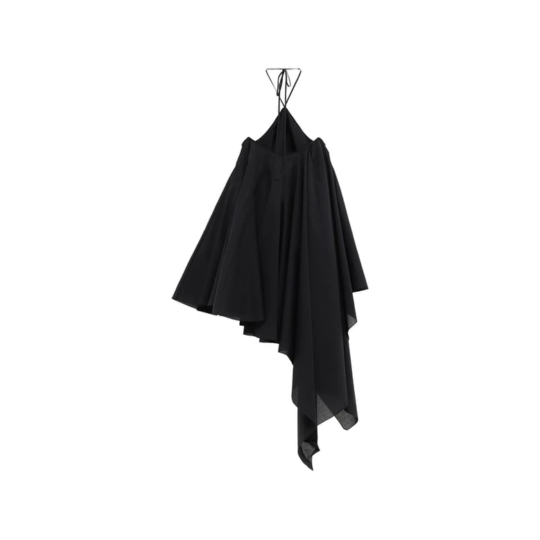 halterneck black dress by Selfnex