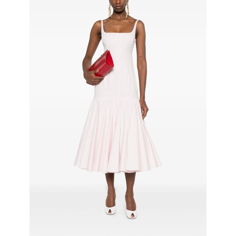 dress square-neck pink by Selfnex