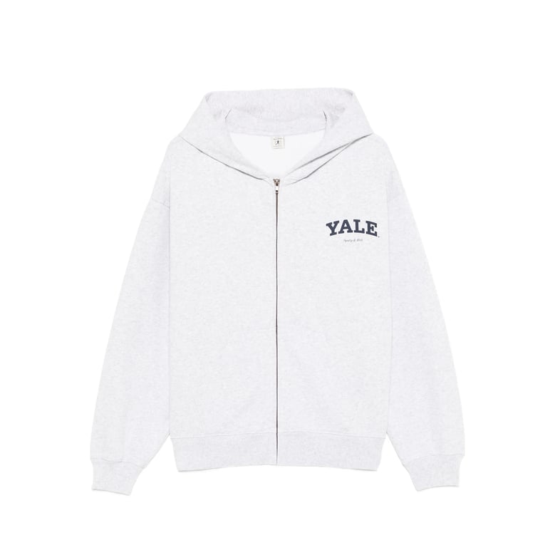heather gray hooded sweatshirt by Selfnex