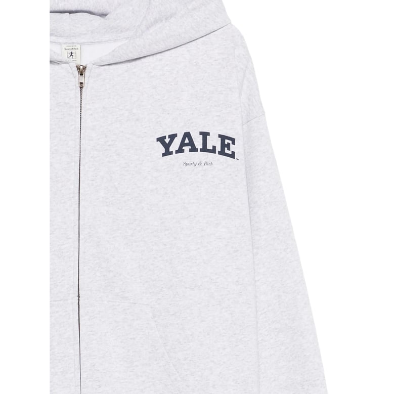 heather gray hooded sweatshirt by Selfnex