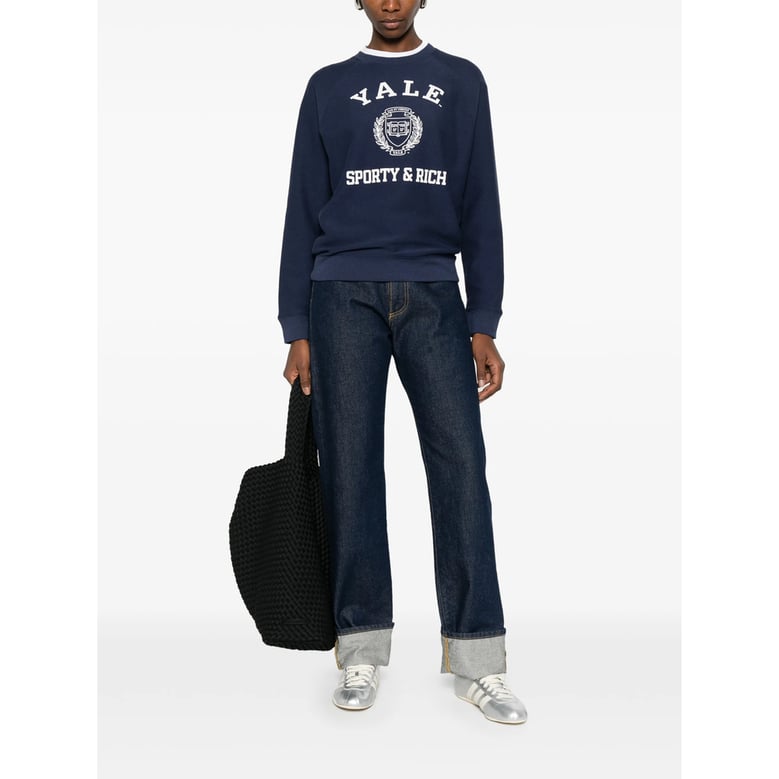 graphic print long sleeve sweater by Selfnex