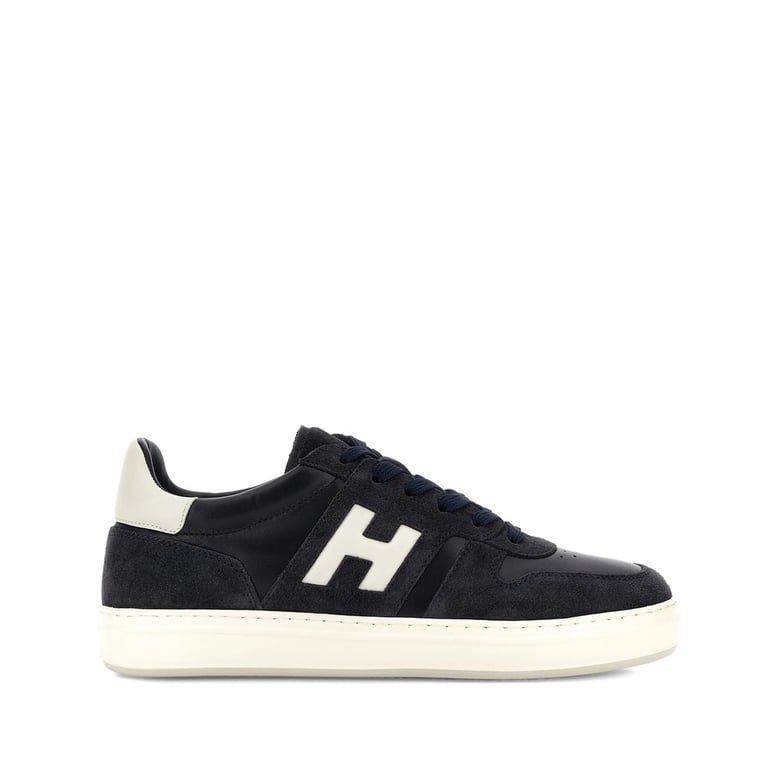 sneaker with leather and suede inserts by Selfnex