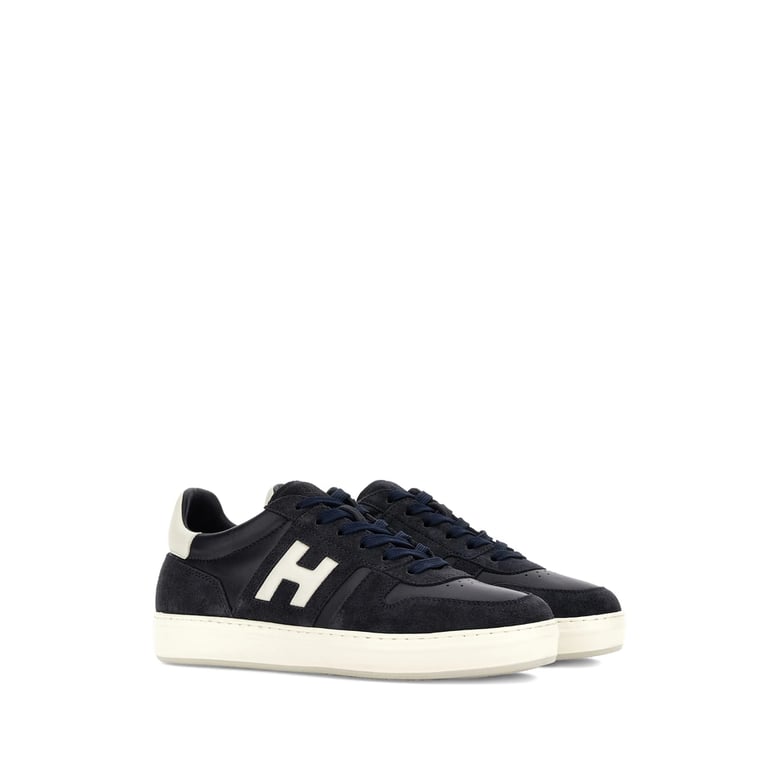 sneaker with leather and suede inserts by Selfnex