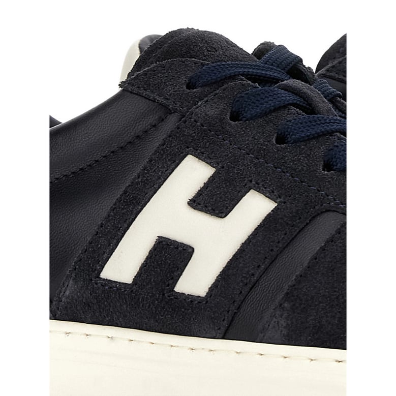 sneaker with leather and suede inserts by Selfnex