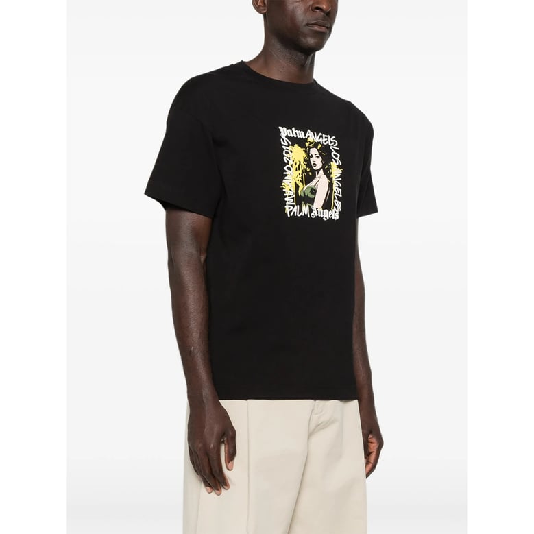 t-shirt black cotton by Selfnex